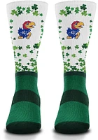 Kansas Jayhawks St Pattys Day Mens Crew Socks