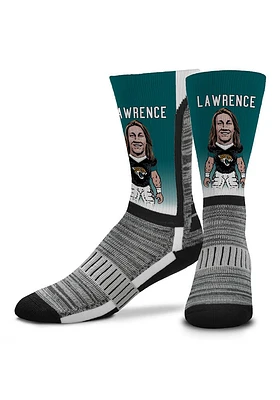Trevor Lawrence Jacksonville Jaguars MVP V-Curve Mens Crew Socks