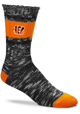 Cincinnati Bengals Alpine Stripes Womens Crew Socks