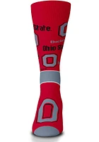 Ohio State Buckeyes End to End Big Logo Mens Dress Socks