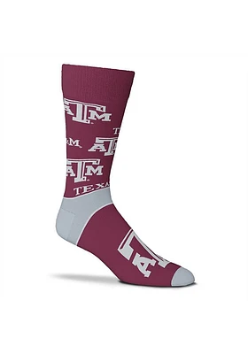 Texas A&M Aggies End to End Big Logo Mens Dress Socks