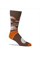Cleveland Browns End to End Big Logo Mens Dress Socks