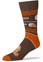 Cleveland Browns End to End Big Logo Mens Dress Socks