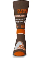 Cleveland Browns End to End Big Logo Mens Dress Socks