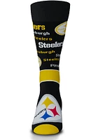 Pittsburgh Steelers End to End Big Logo Mens Dress Socks