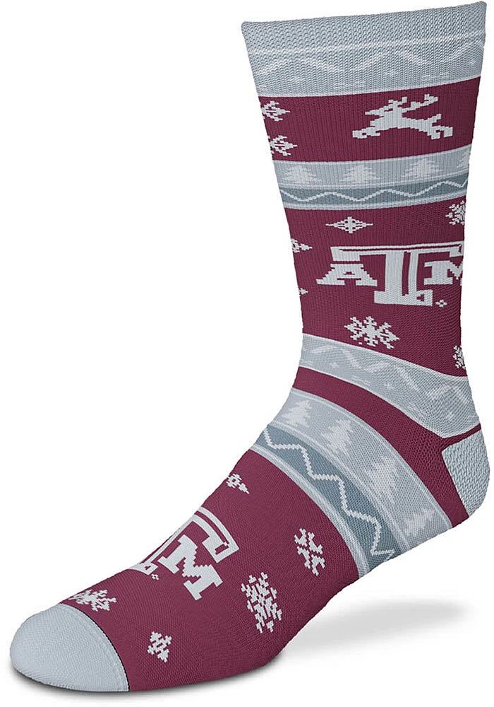 Texas A&M Aggies Holiday Mens Crew Socks