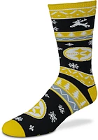 Pittsburgh Steelers Holiday Mens Crew Socks