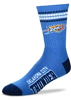 Oklahoma City Thunder 4 Stripe Duece Mens Crew Socks