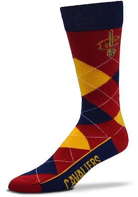 Cleveland Cavaliers Argyle Lineup Mens Argyle Socks