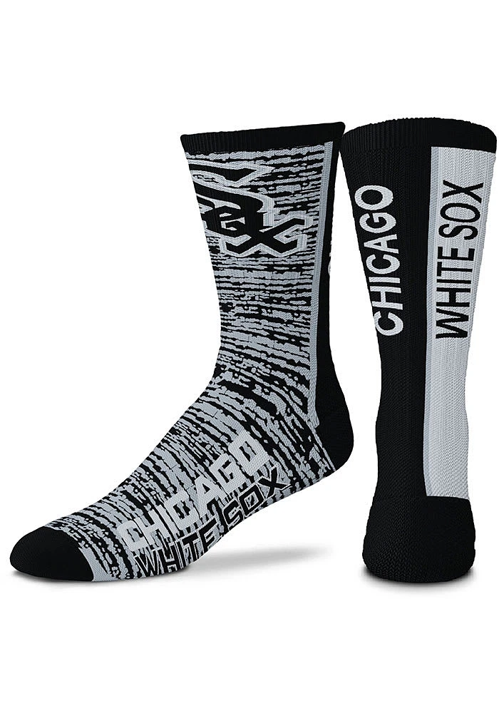 Chicago White Sox Bar Stripe Mens Crew Socks