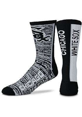 Chicago White Sox Bar Stripe Mens Crew Socks