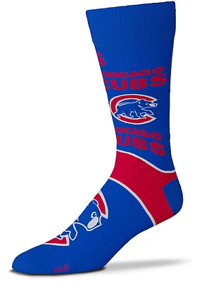 Chicago Cubs End to End Mens Dress Socks