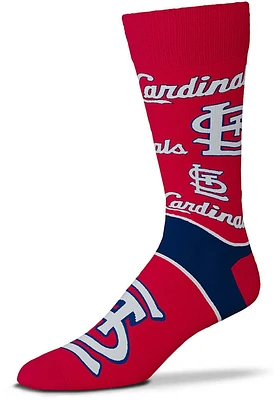 St Louis Cardinals End to End Mens Dress Socks