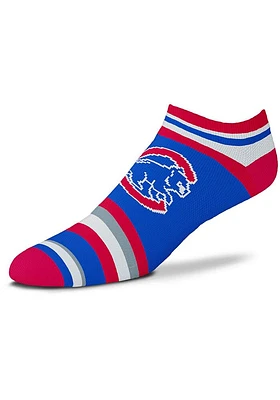 Chicago Cubs Lotta Stripe Mens No Show Socks