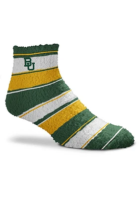 Baylor Bears Skip Stripe Womens Quarter Socks