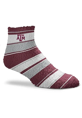 Texas A&M Aggies Skip Stripe Womens Quarter Socks