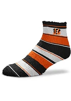 Cincinnati Bengals Skip Stripe Womens Quarter Socks