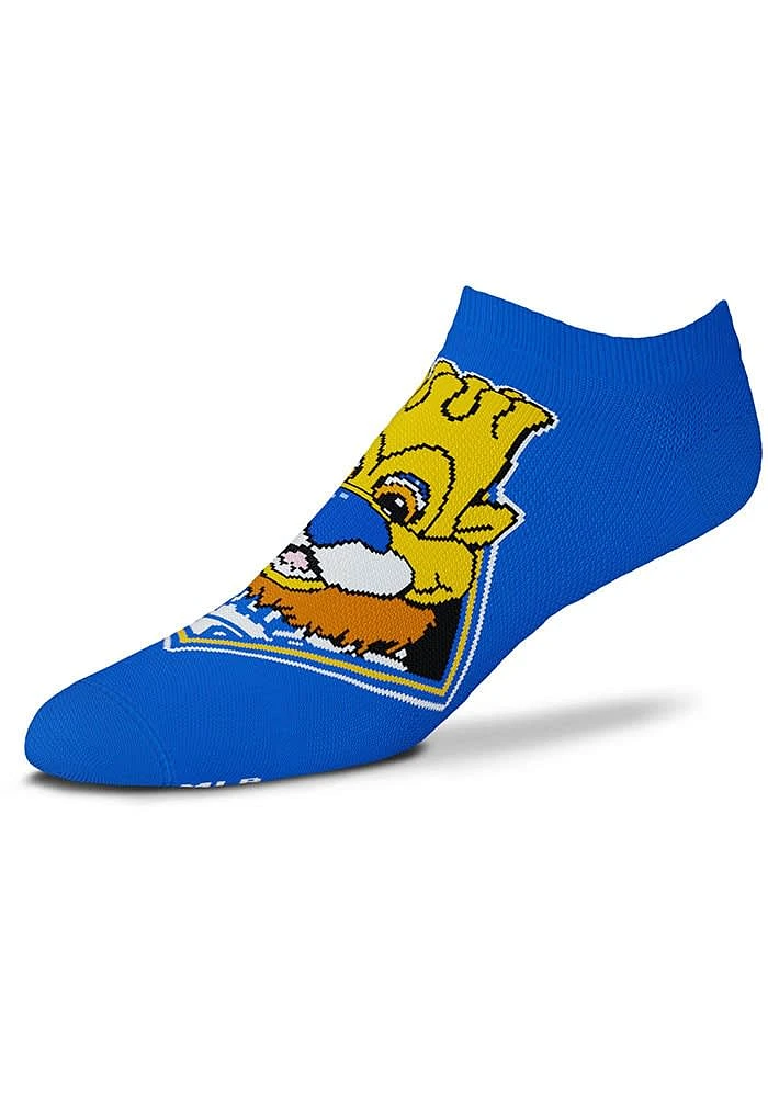 Kansas City Royals Realistic Mascot Mens No Show Socks