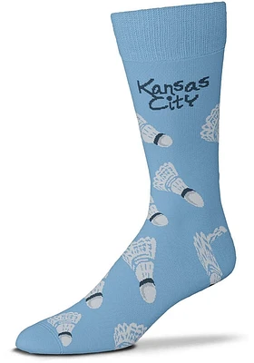 Kansas City Shuttlecock All Over Mens Dress Socks