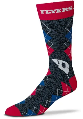 Dayton Flyers Fan Nation Mens Argyle Socks