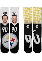 TJ Watt Pittsburgh Steelers Champ Mens Crew Socks
