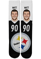 TJ Watt Pittsburgh Steelers Champ Mens Crew Socks