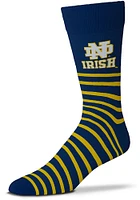 Notre Dame Fighting Irish Thin Stripes Mens Dress Socks