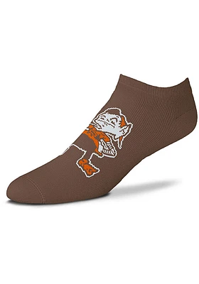 Cleveland Browns Big Logo Mens No Show Socks