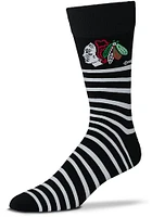 Chicago Blackhawks Thin Stripes Mens Dress Socks