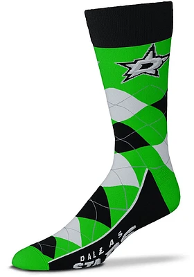 Dallas Stars Argyle Lineup Mens Argyle Socks