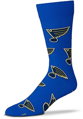 St Louis Blues Over All Mens Dress Socks