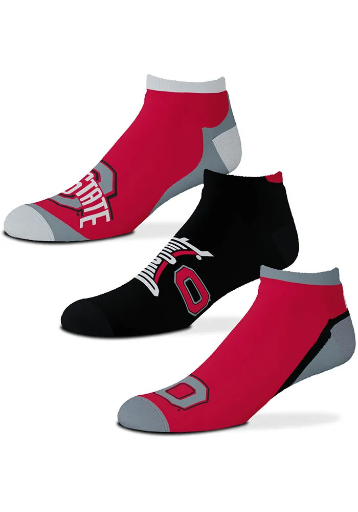 Ohio State Buckeyes Flash Mens No Show Socks