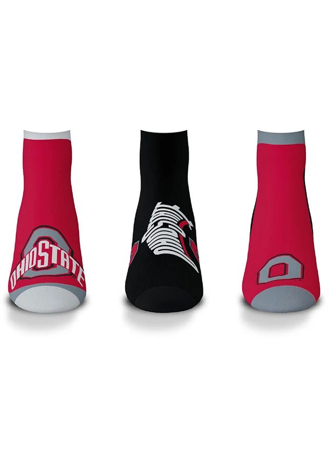 Ohio State Buckeyes Flash Mens No Show Socks