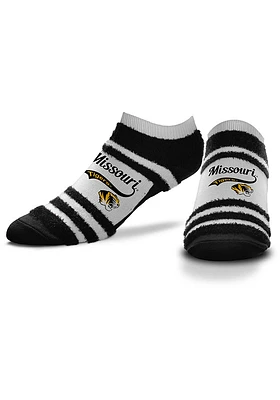 Missouri Tigers DST Block Stripe Womens No Show Socks