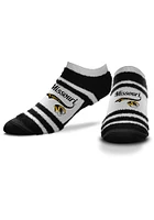 Missouri Tigers DST Block Stripe Womens No Show Socks