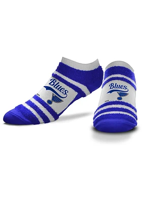 St Louis Blues DST Block Stripe Womens No Show Socks