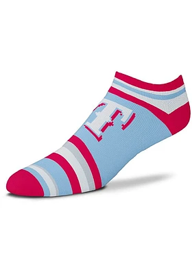 Texas Rangers Lotta Stripe Mens No Show Socks