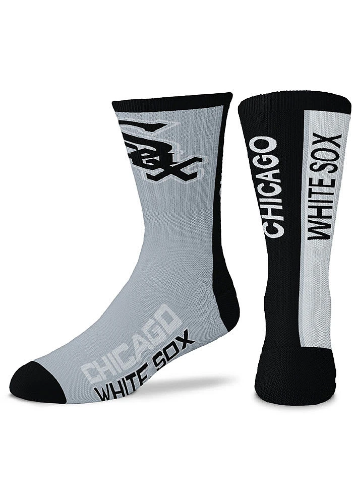Chicago White Sox Black Bar Stripe Youth Crew Socks
