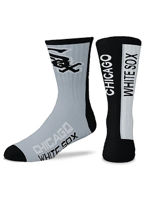 Chicago White Sox Black Bar Stripe Youth Crew Socks