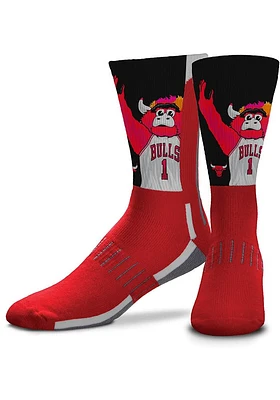 Chicago Bulls Mascot Snoop Mens Crew Socks