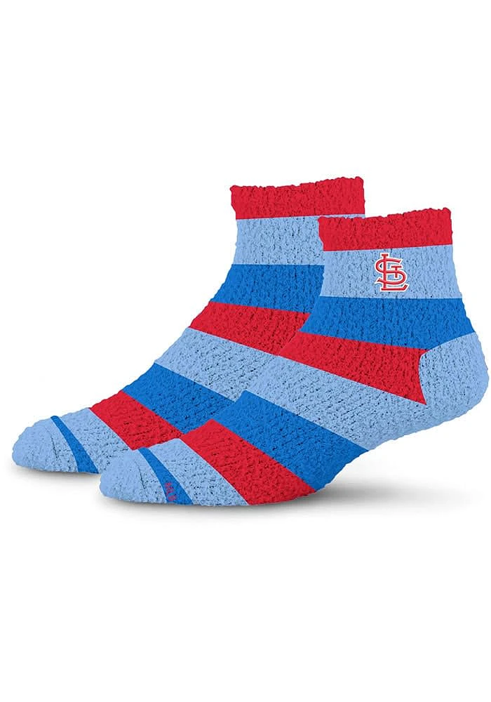 St Louis Cardinals Rainbow II Sleep Soft Womens Quarter Socks