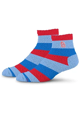St Louis Cardinals Rainbow II Sleep Soft Womens Quarter Socks
