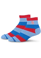 St Louis Cardinals Rainbow II Sleep Soft Womens Quarter Socks