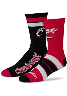 Cincinnati Bearcats Duo 2 Pack Mens Crew Socks