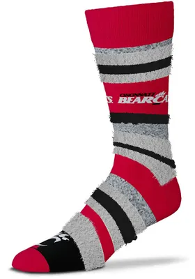 Cincinnati Bearcats Mountain Stripe Sleep Soft Womens Quarter Socks