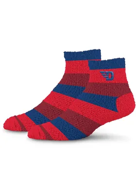 Dayton Flyers Rainbow II Sleep Soft Womens Quarter Socks