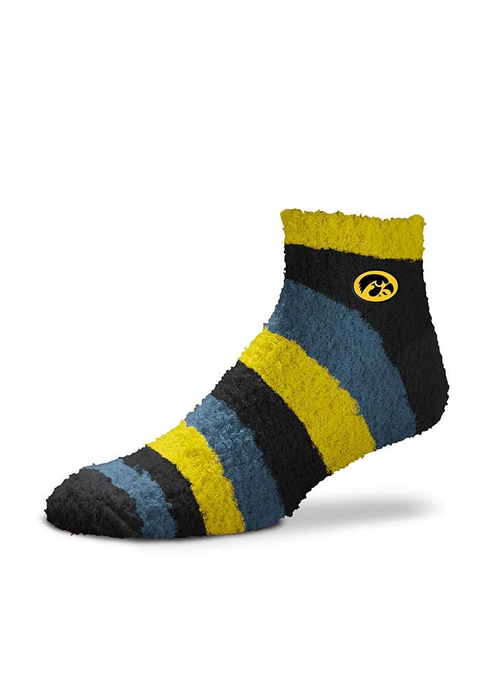 Iowa Hawkeyes Rainbow II Sleep Soft Womens Quarter Socks