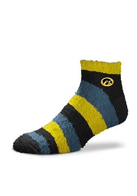 Iowa Hawkeyes Rainbow II Sleep Soft Womens Quarter Socks