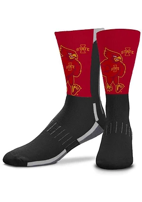 Iowa State Cyclones Mascot Snoop Mens Crew Socks