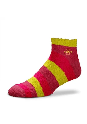 Iowa State Cyclones Rainbow II Sleep Soft Womens Quarter Socks